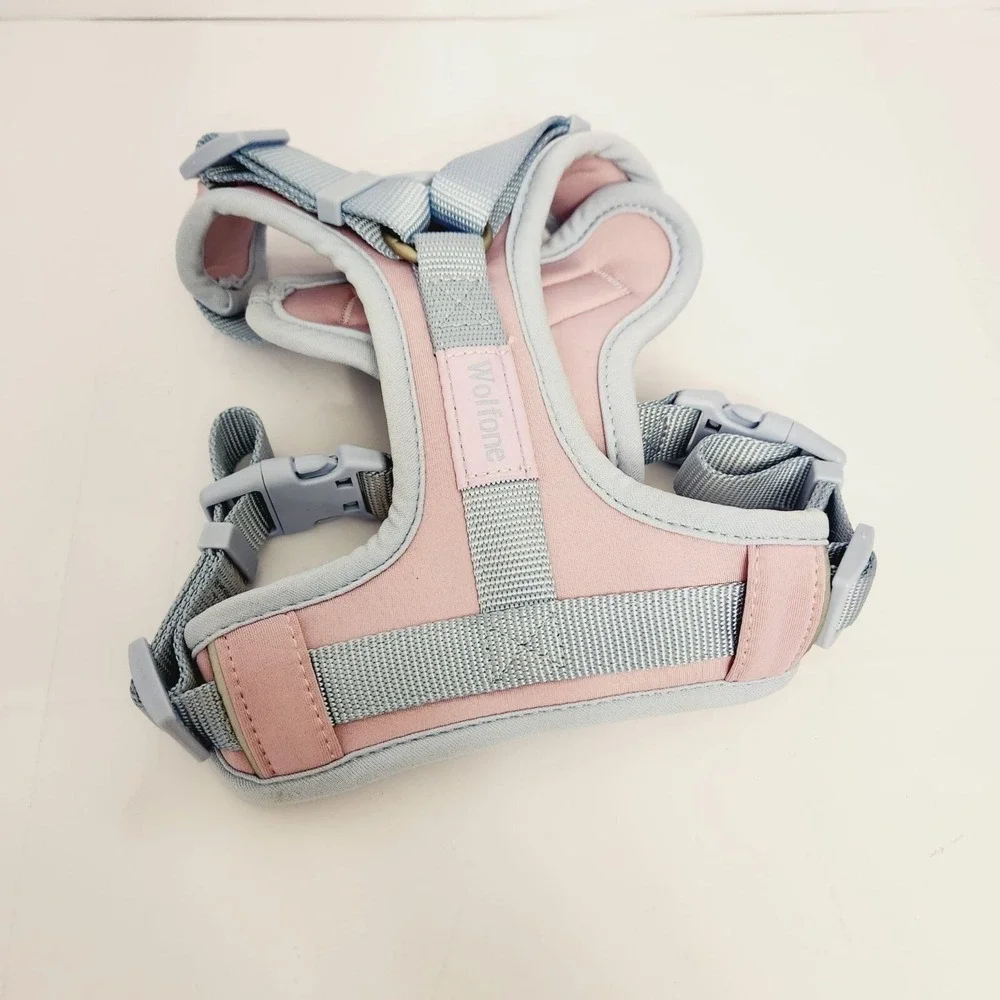 Wolfone No‎ Pull Dog Harness Adjustable Soft Padded Pet Vest Handle Size Small